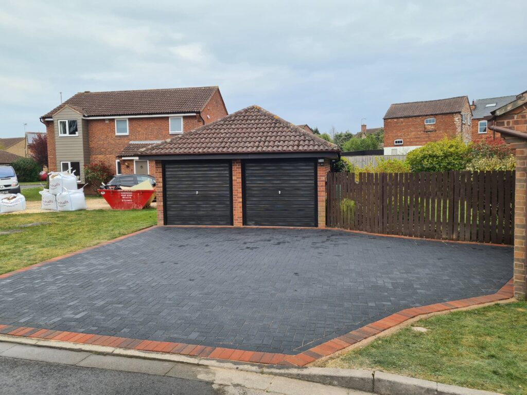 block paving driveway after 1