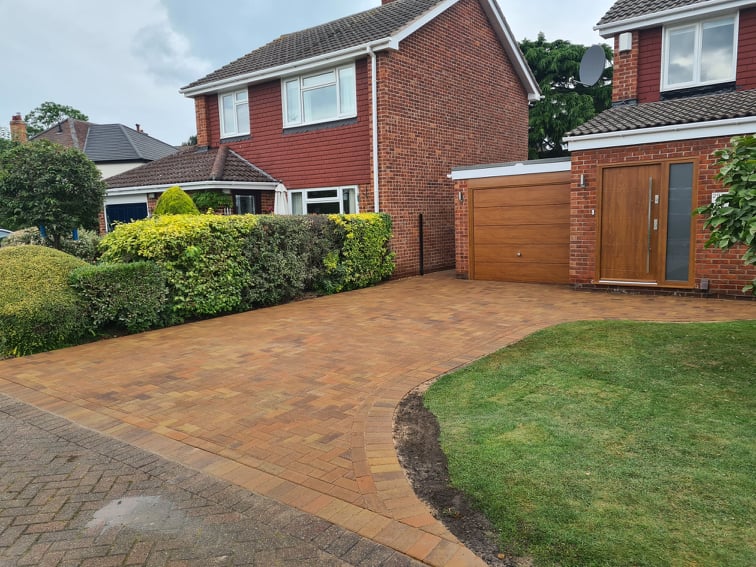 block paving driveway after 3 1