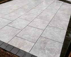 Silver Travertine Effect Porcelain